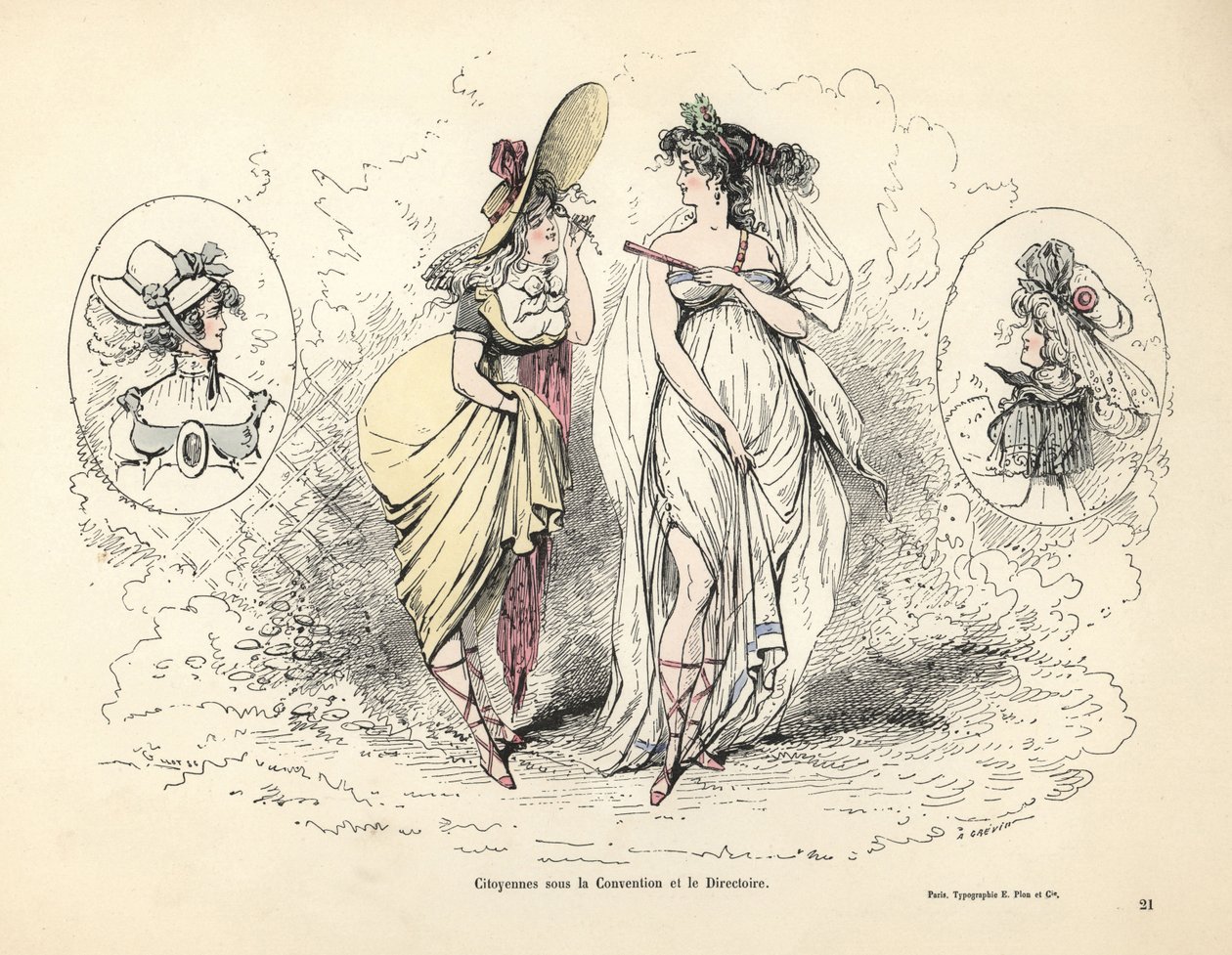 Merveilleuses v době francouzské revoluce od Alfred Grevin