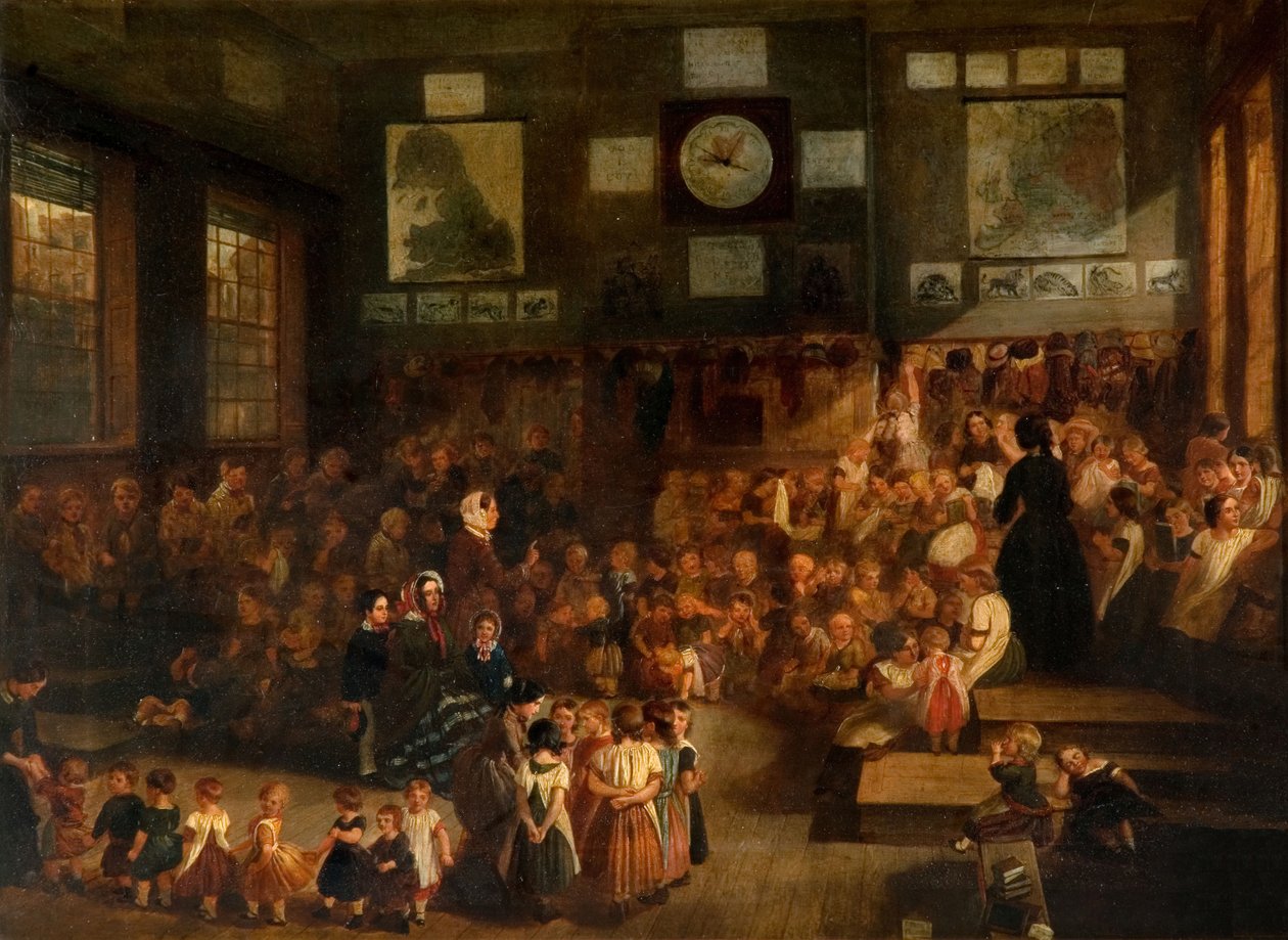 Ann Street School, Birmingham, 1855. od Alfred H. Green