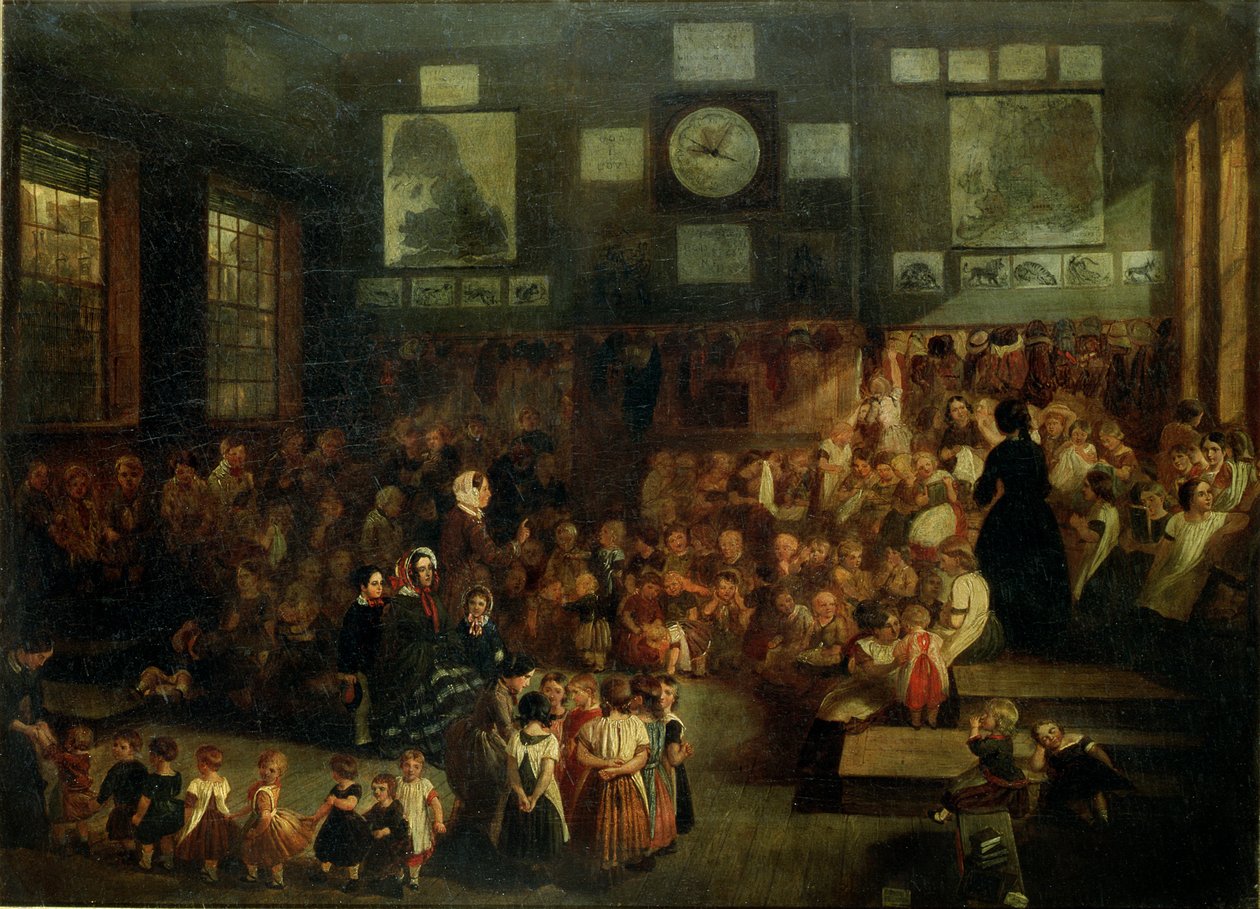 Ann Street School, Birmingham, 1855 od Alfred H. Green