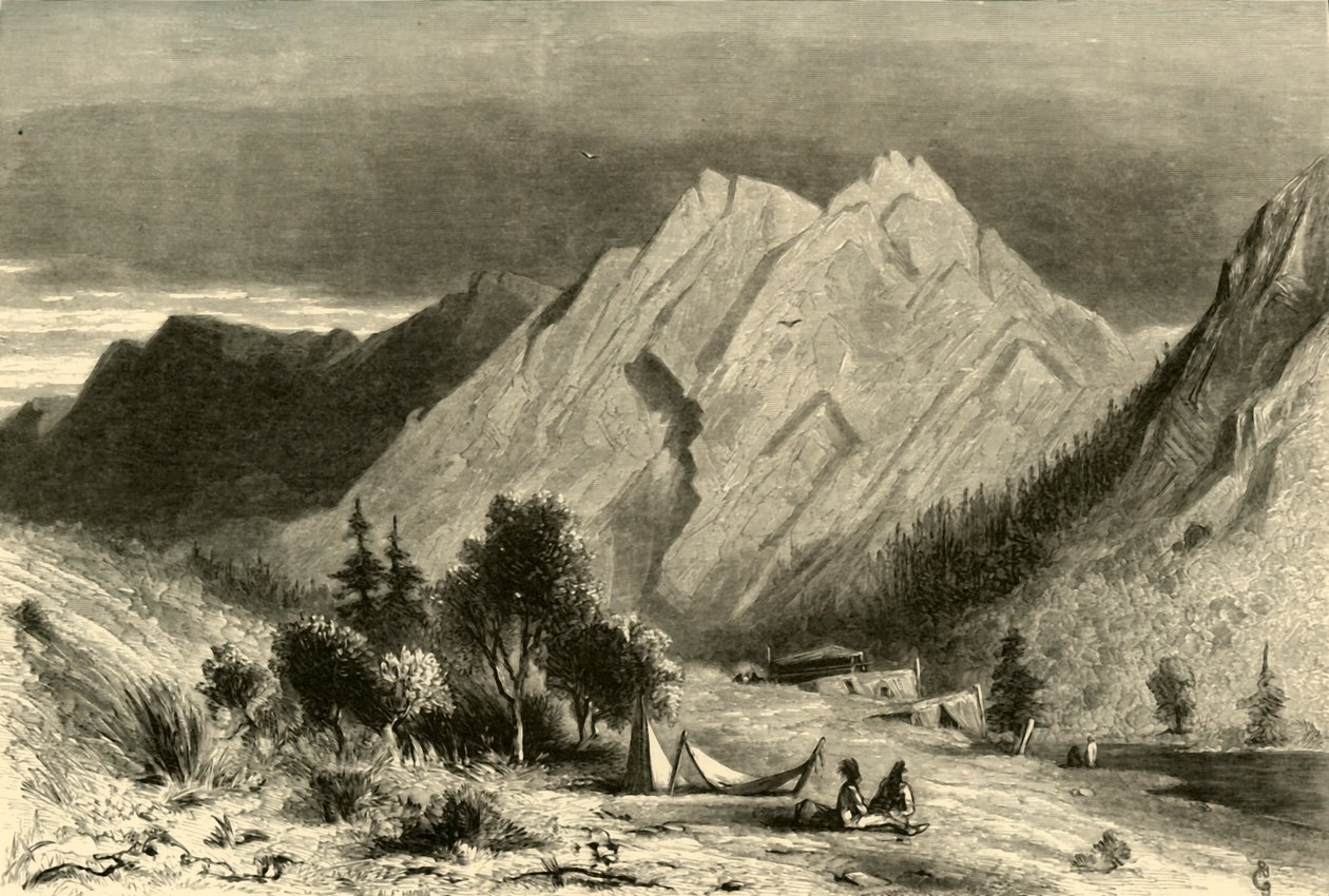 „Vápencová formace, na řece Pitt“, 1872. od Alfred Harral