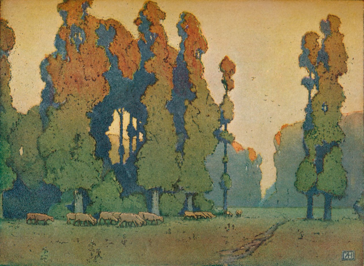The Glade, c1910 od Alfred Hartley