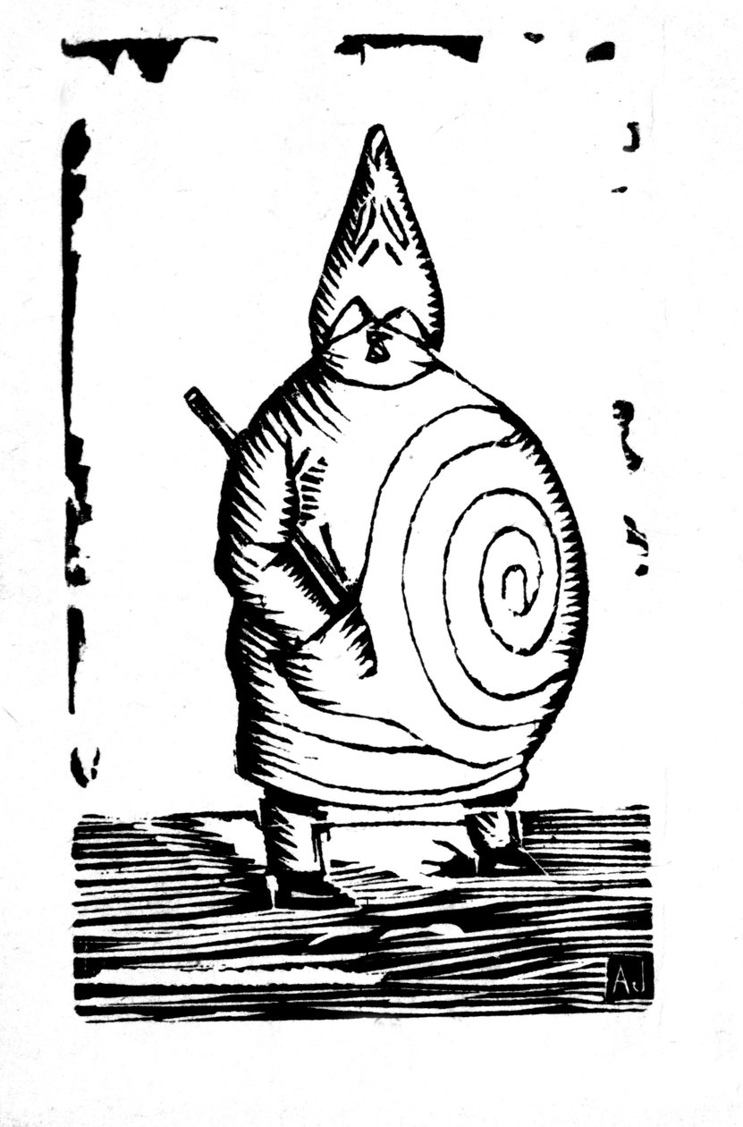 Otec Ubu, konec 19. století (dřevoryt) od Alfred Jarry