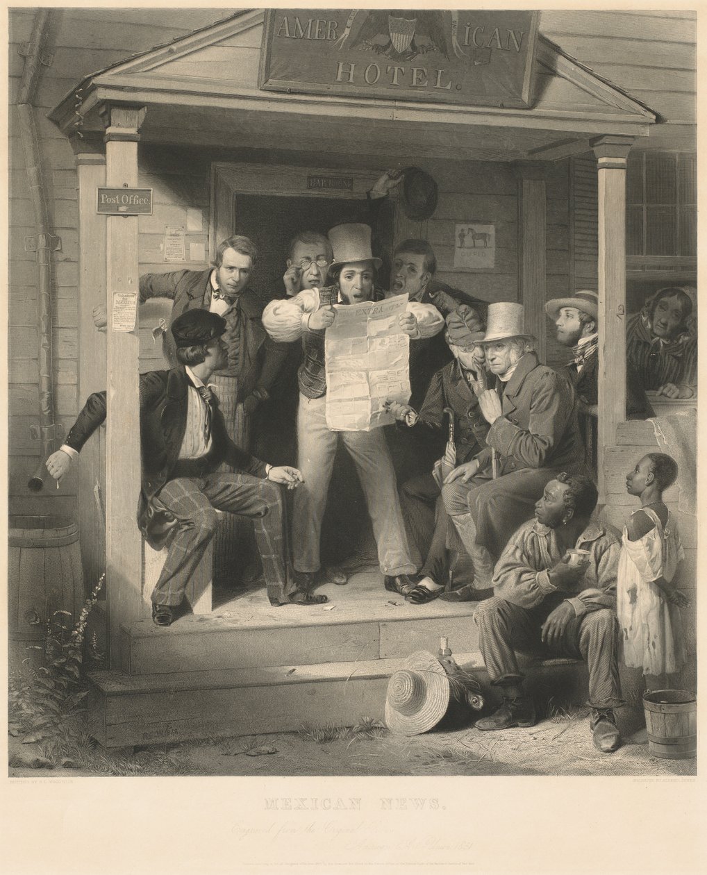 Mexické zprávy od Alfred Jones, after Richard Caton Woodville