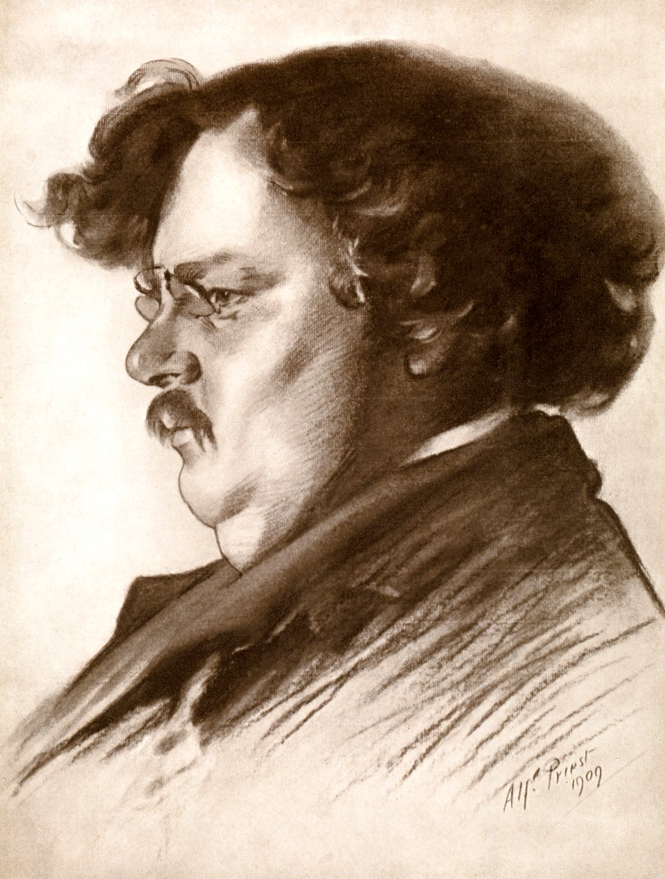 Gilbert Keith Chesterton, anglický spisovatel, 1909 1910. od Alfred Priest