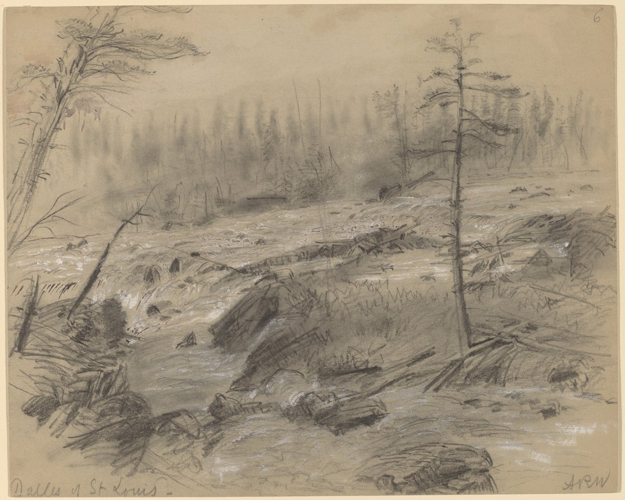 Dalles of St. Louis od Alfred R. Waud