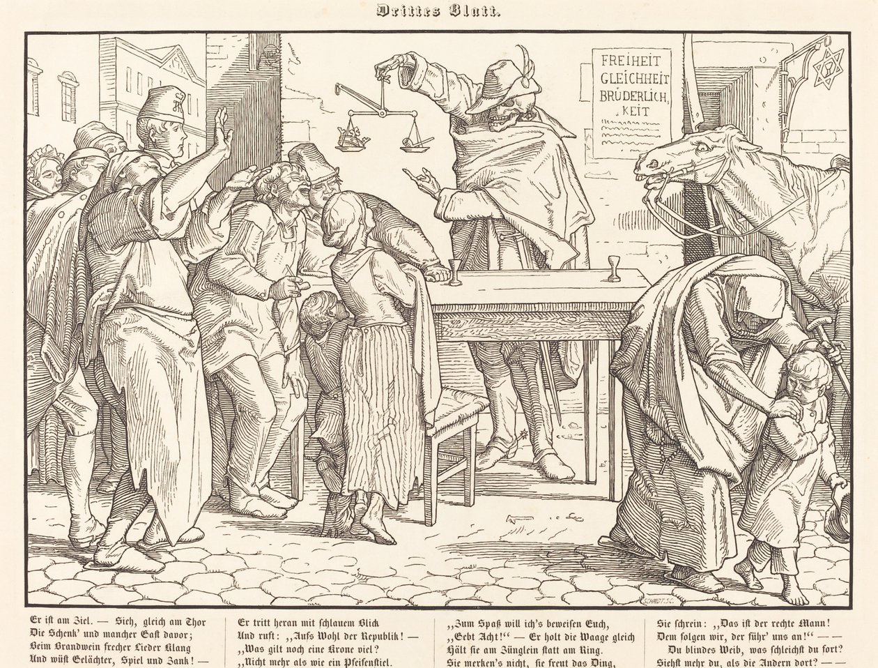 Také Tanec smrti III od Alfred Rethel