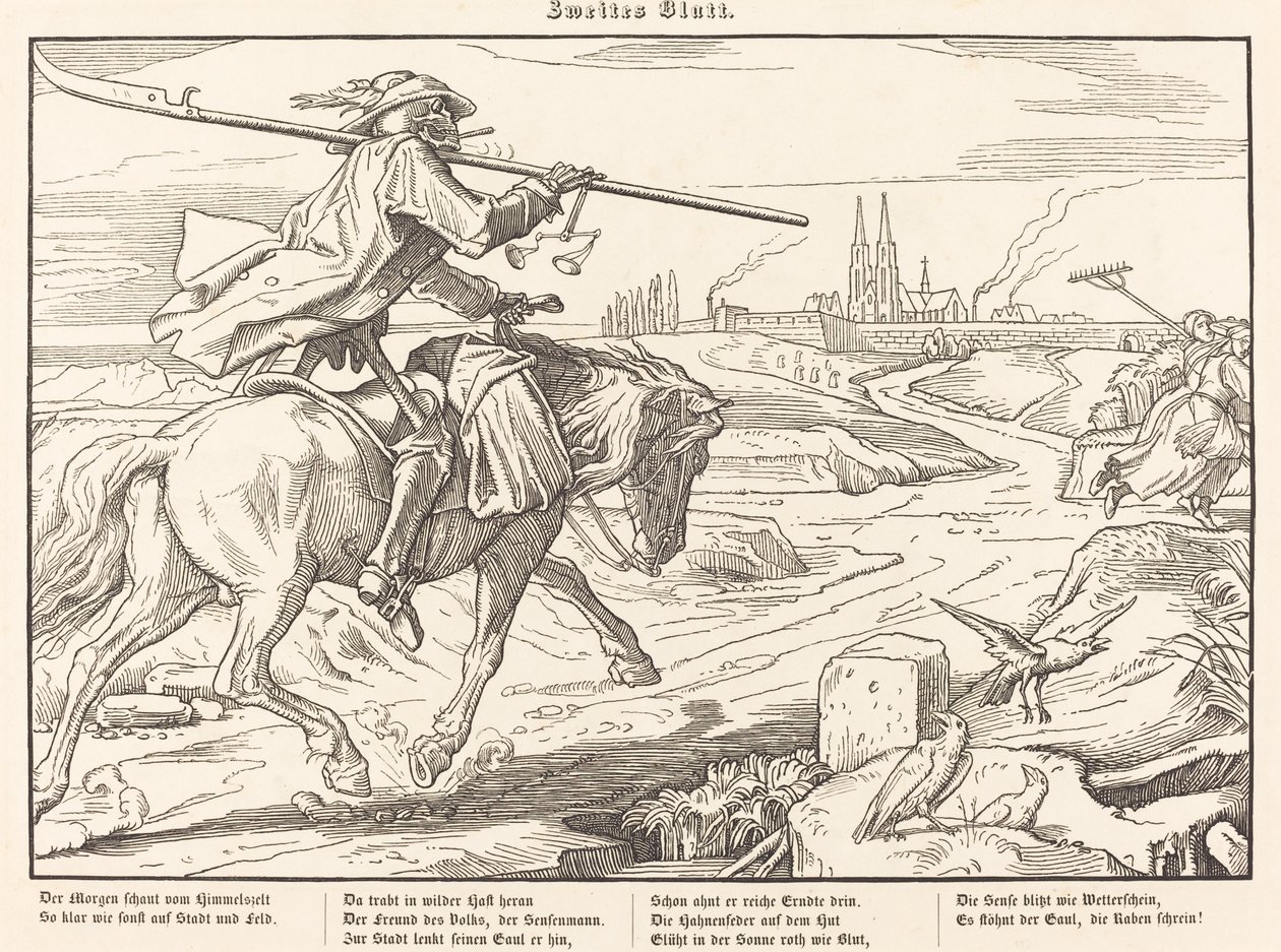Také Tanec smrti II od Alfred Rethel