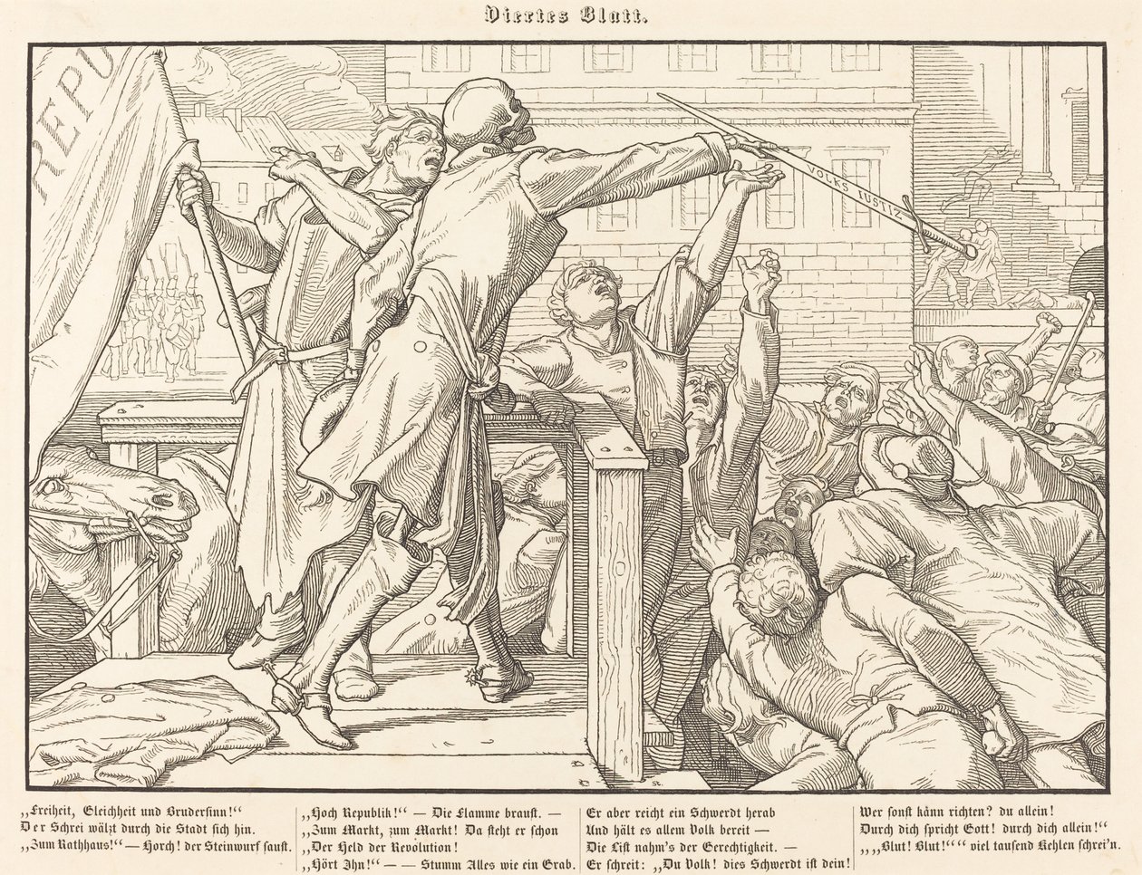 Také Tanec smrti IV od Alfred Rethel