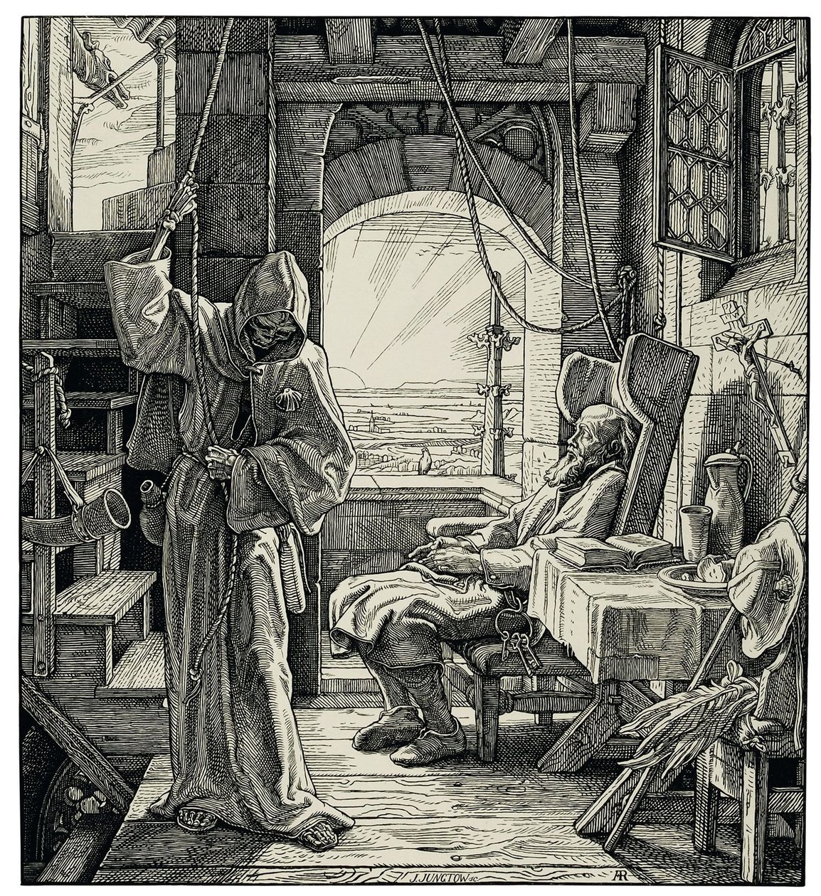 Smrt jako přítel, 1851. od Alfred Rethel