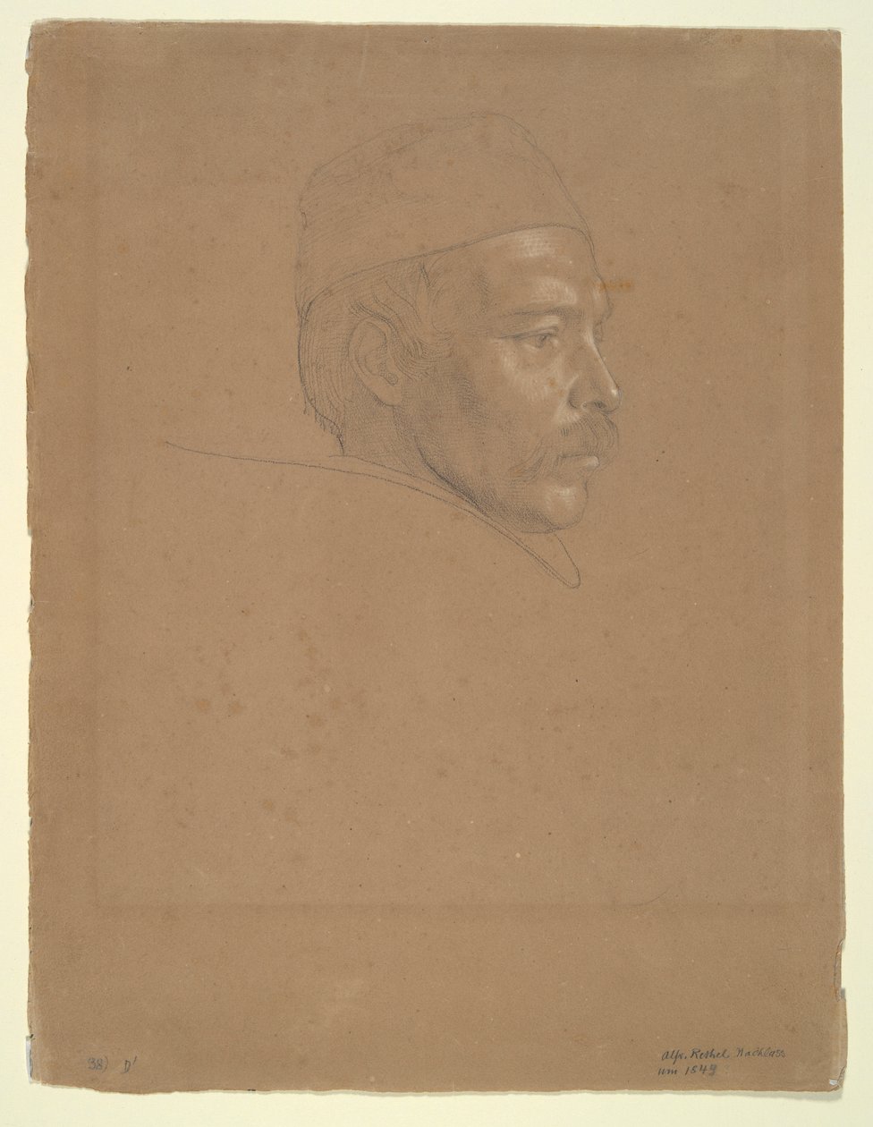 Studie člověka od Alfred Rethel
