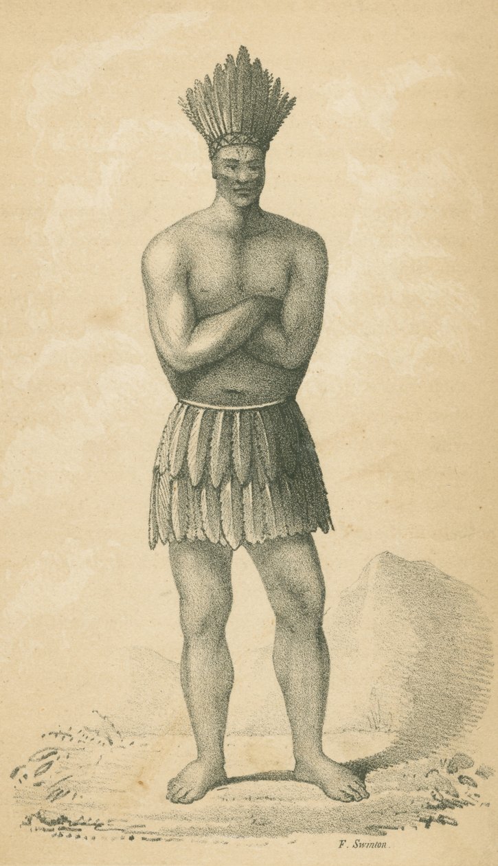 Indián oblečený v "Tobet" od Alfred Robinson