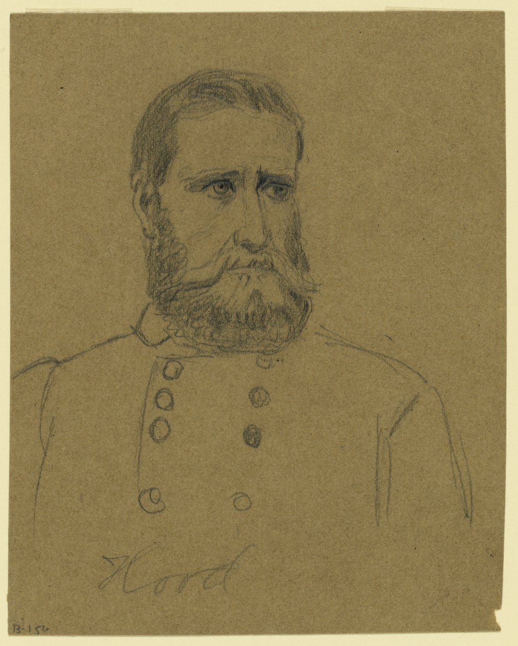 Generál společníka John Bell Hood od Alfred Rudolph Waud