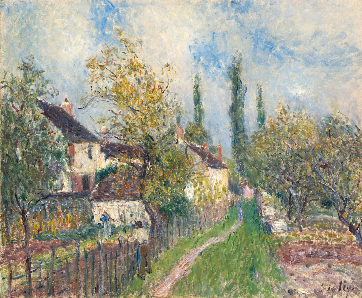 Mýtický pták Jatayu Rama brání voze Rávany ve snaze zabránit únosu Sity, 19. století. od Alfred Sisley