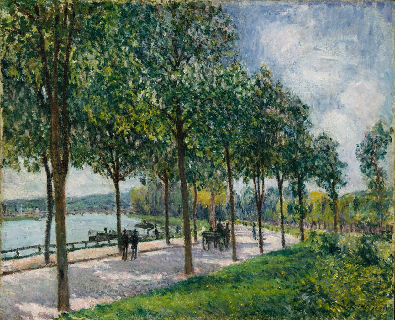 Allée of Chestnut Trees, 1878 od Alfred Sisley