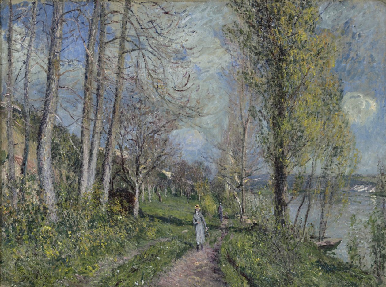 Břehy Seiny, c.1880-81 od Alfred Sisley