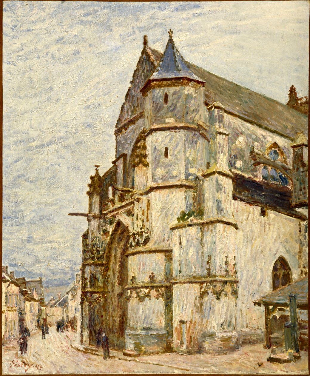 Kostel v Moretu po dešti od Alfred Sisley