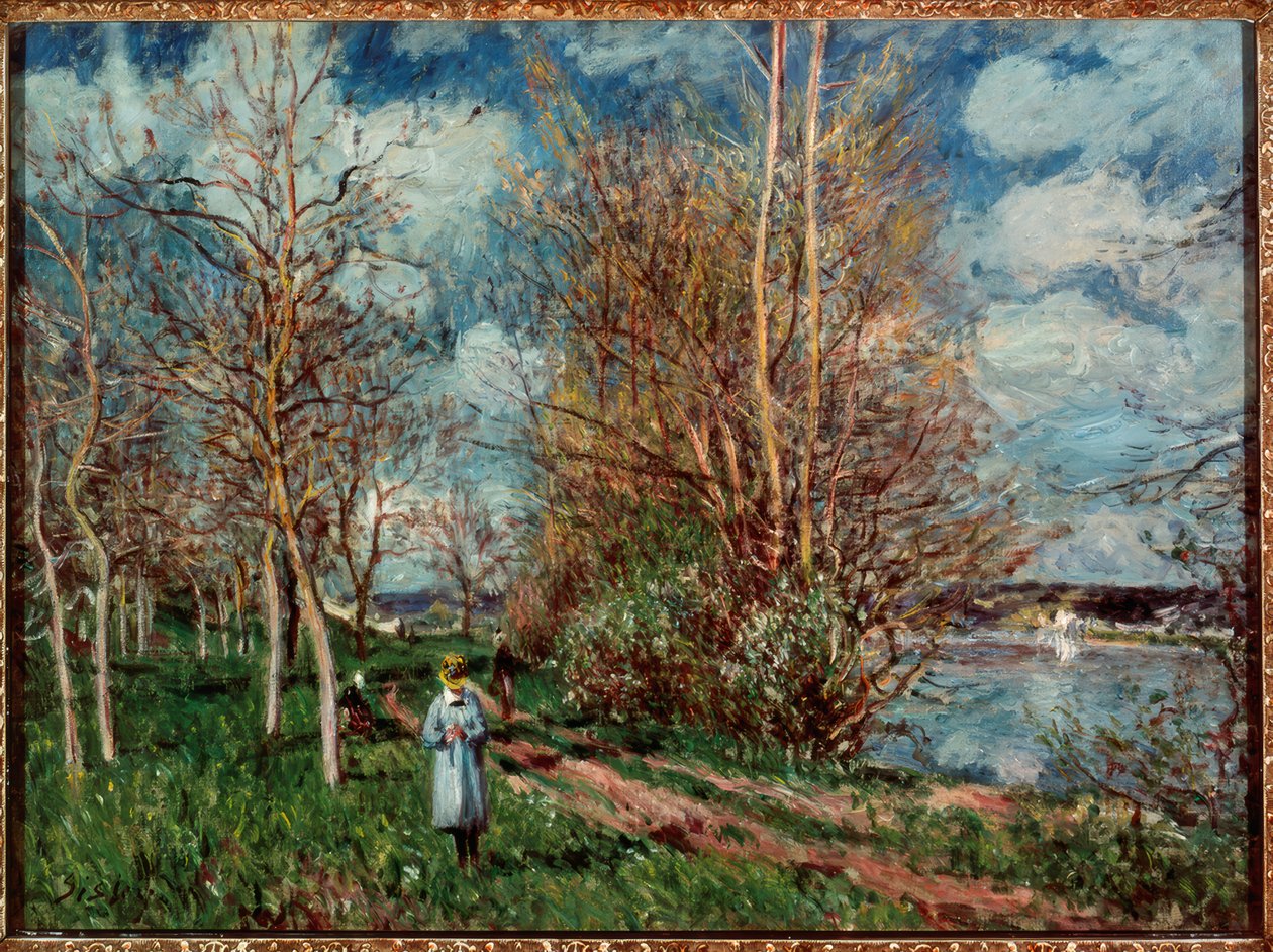 Malé louky na jaře od Alfred Sisley