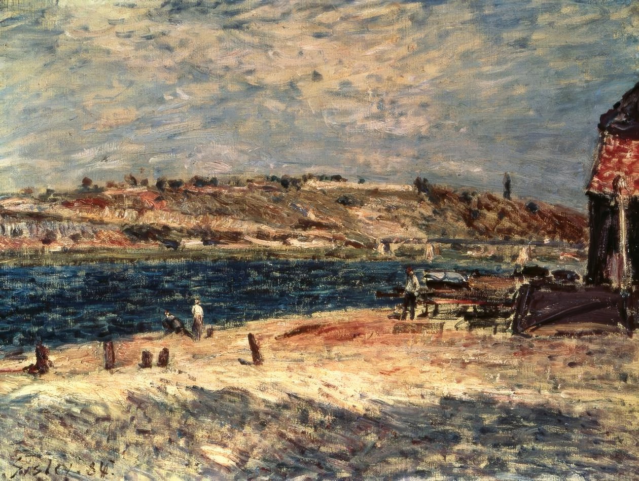 Flußufer v Saint-Mammes od Alfred Sisley