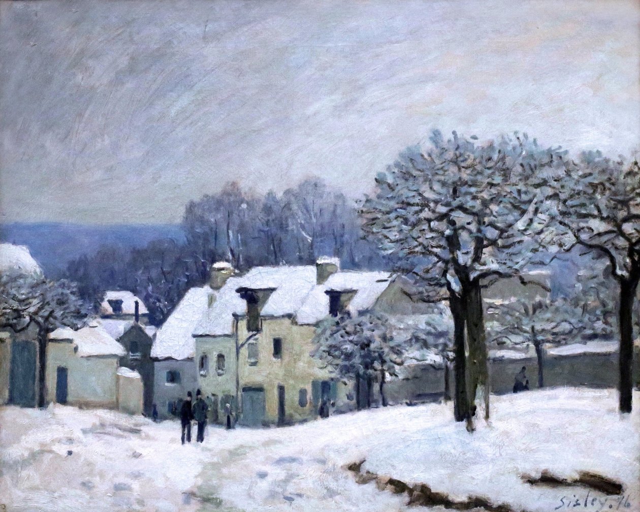 Place du Chenil v Marly od Alfred Sisley