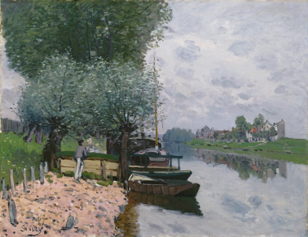 Seina? Bougival (Seina v Bougivalu) od Alfred Sisley