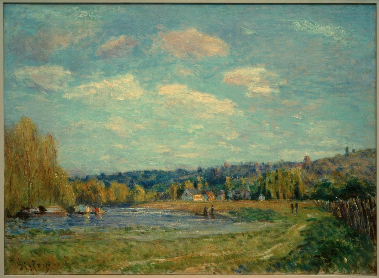 Seina v Saint-Cloud od Alfred Sisley