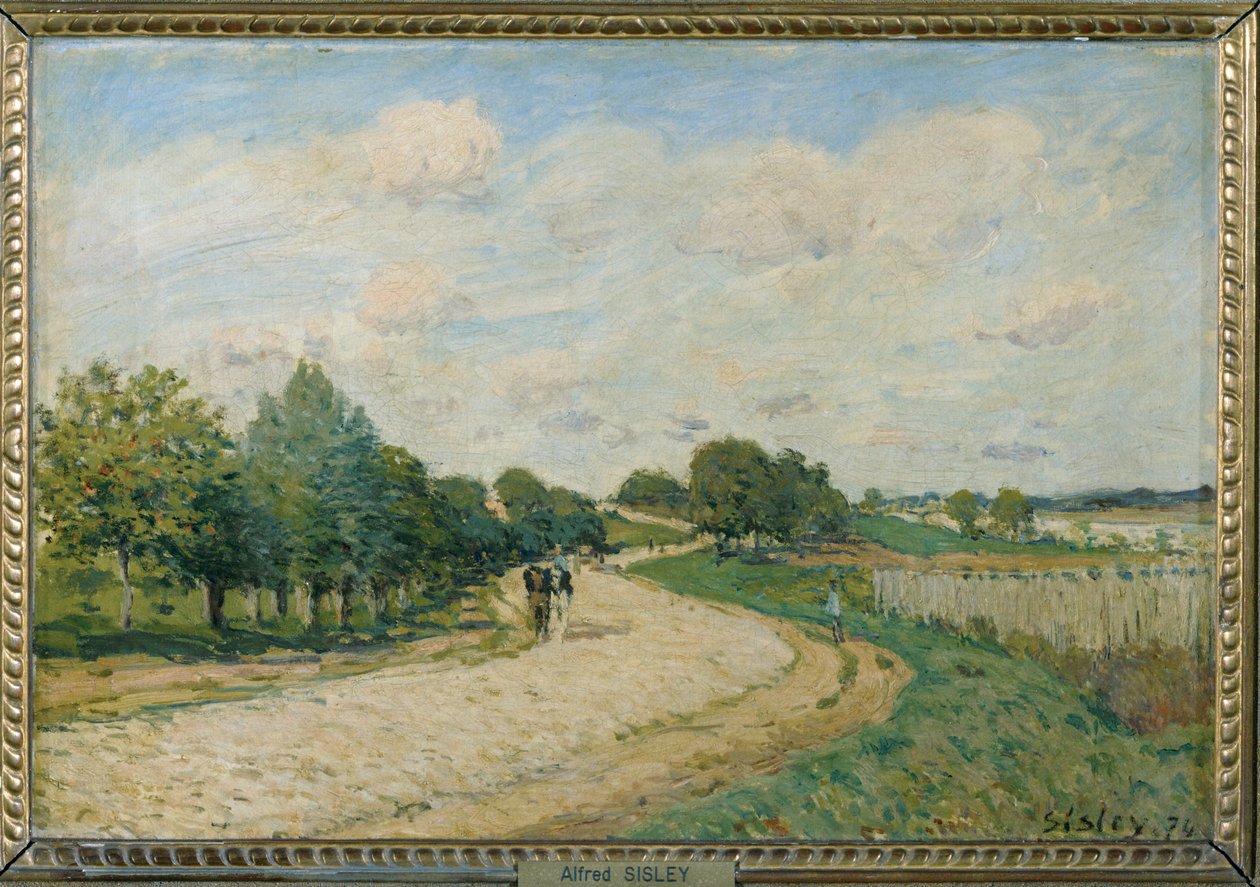 Cesta do Mantes ... od Alfred Sisley