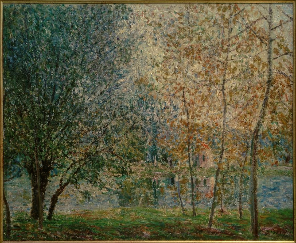 Loingský kanál na jaře od Alfred Sisley