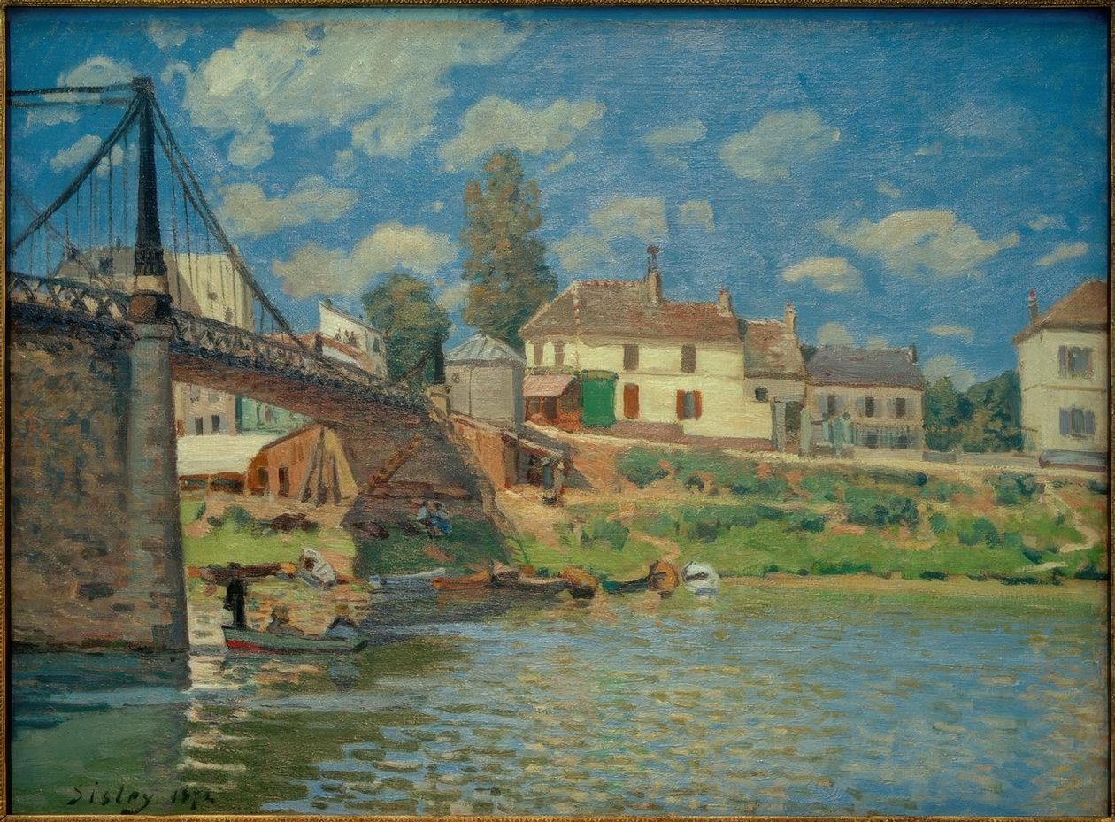 Most Villeneuve-La-Garenne od Alfred Sisley