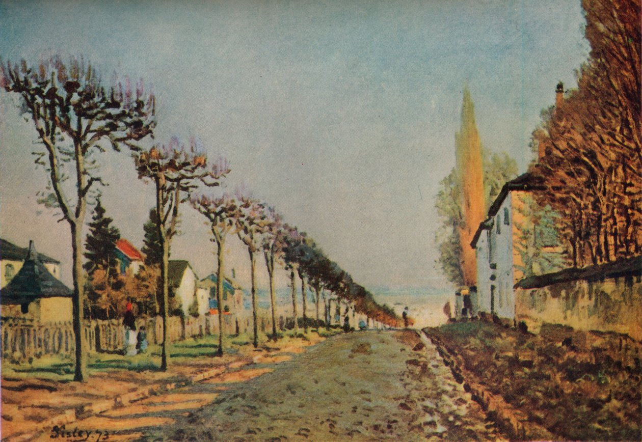 Cesta stroje, 1873, 1929 od Alfred Sisley