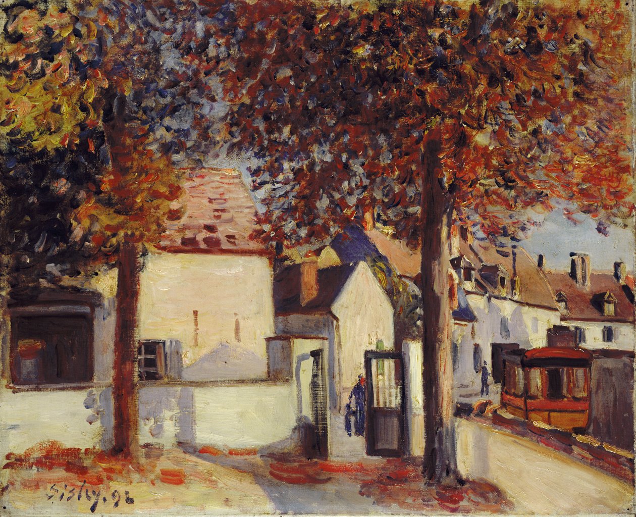 Moret-sur-Loing (Rue de Fosses) od Alfred Sisley