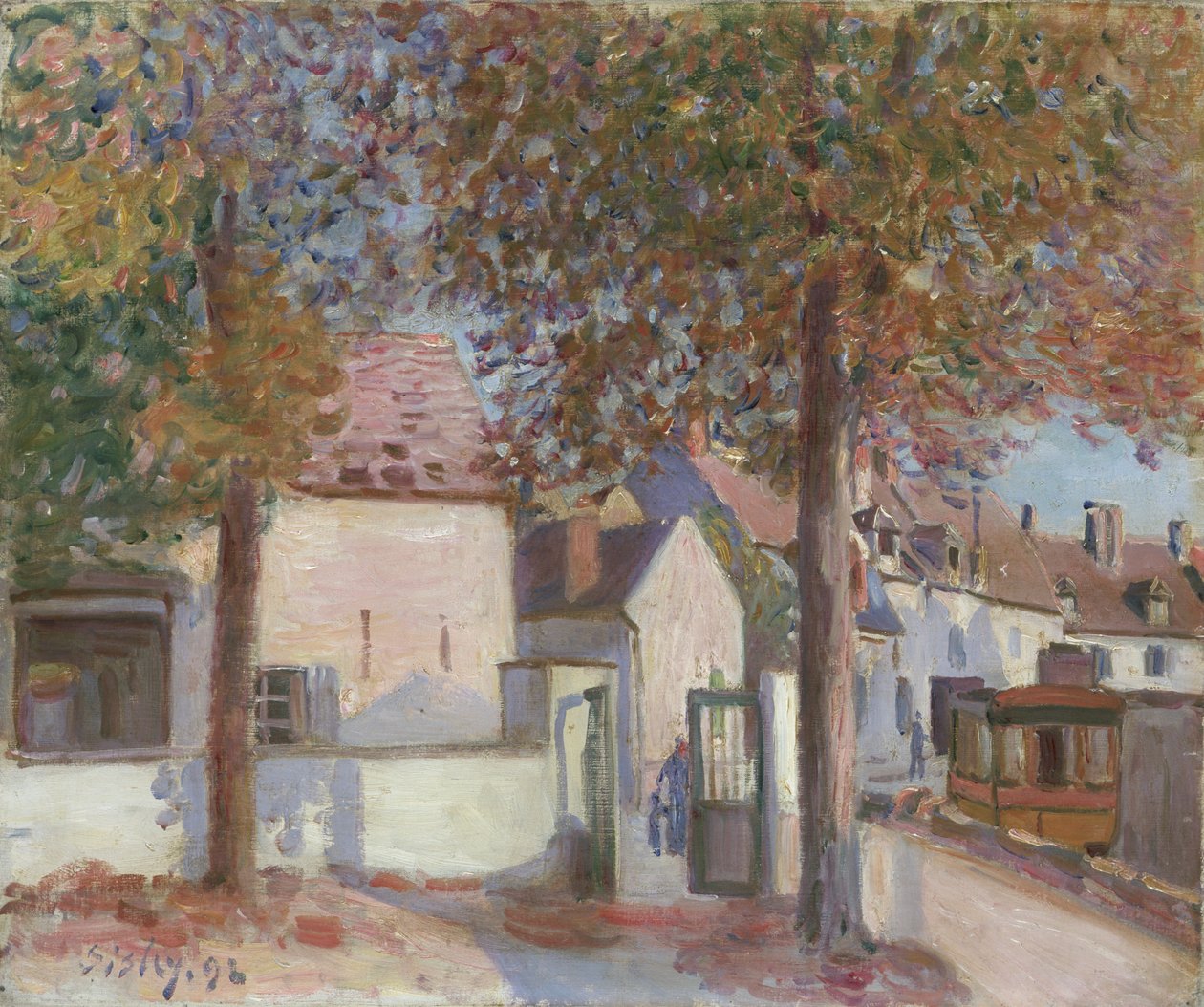 „Moret-sur-Loing Rue de Fosses“, 1892 od Alfred Sisley