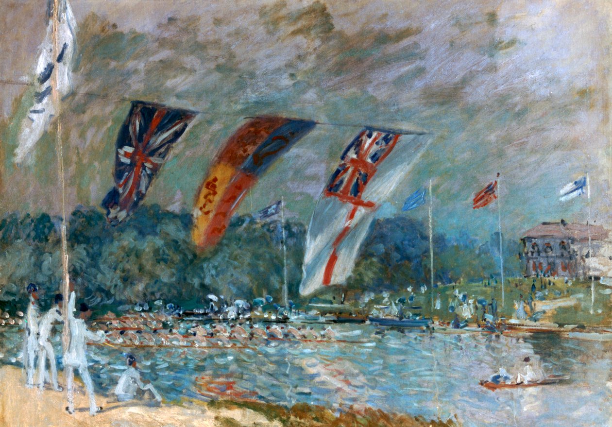 Regata v Molesey, 1874 od Alfred Sisley