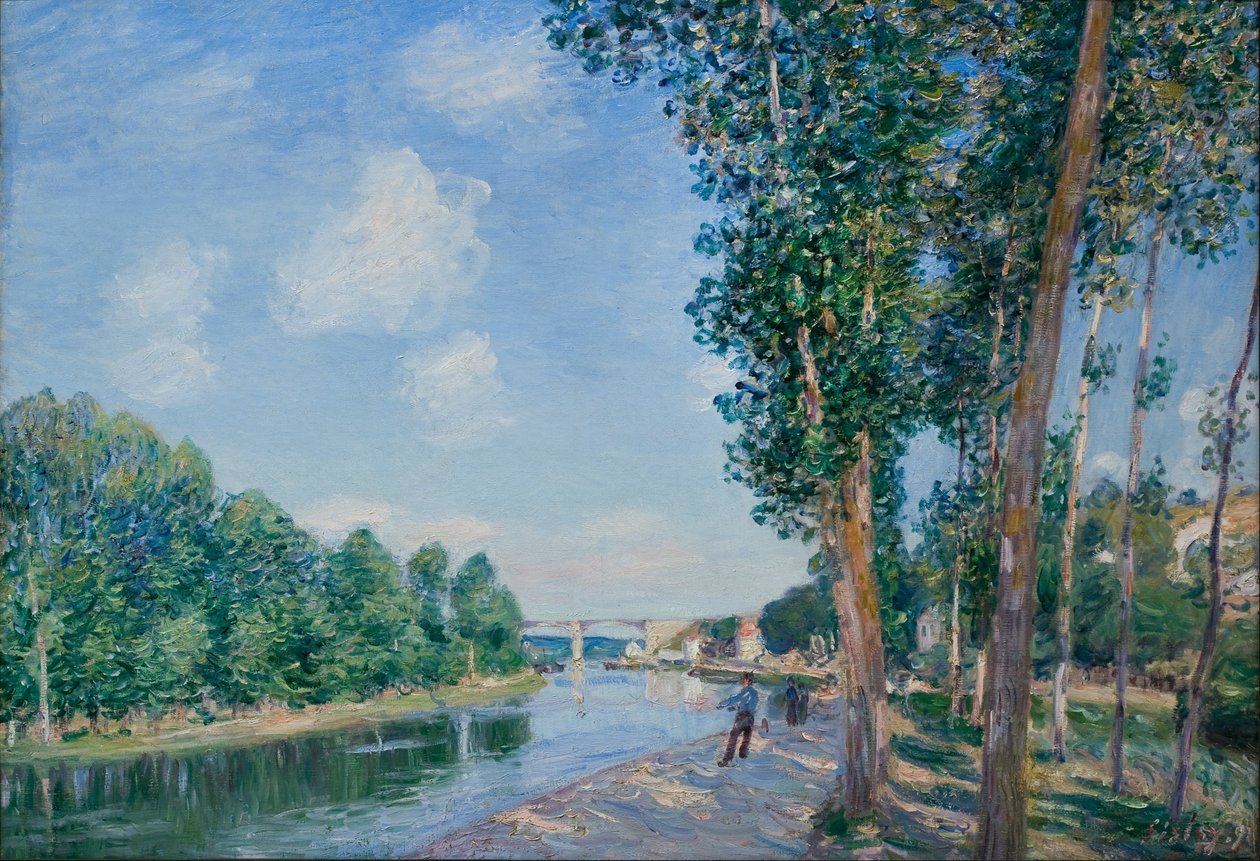 Saint-Mammès. Červen Sluníčko od Alfred Sisley