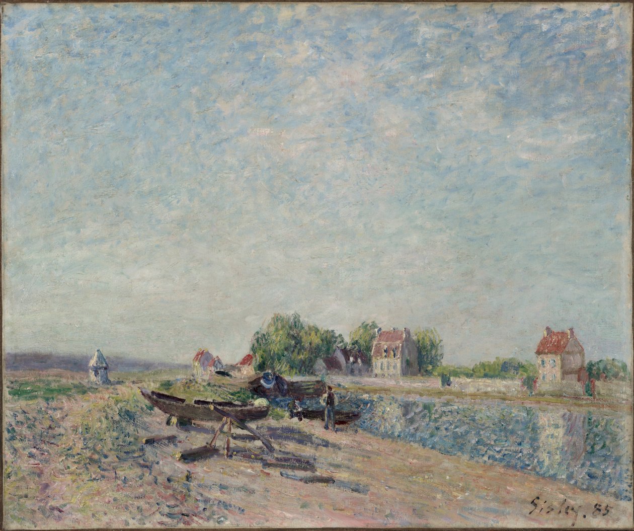 Saint-Mammès, Loing Canal, 1885. od Alfred Sisley