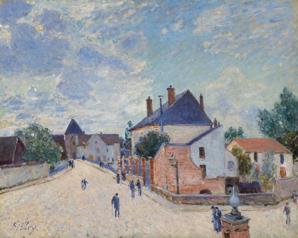 Ulice v Moret, c. 1890. od Alfred Sisley