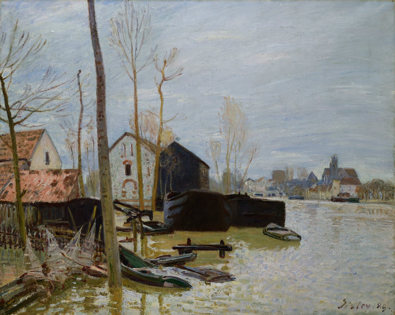 Povodně v Moretu, 1889 od Alfred Sisley