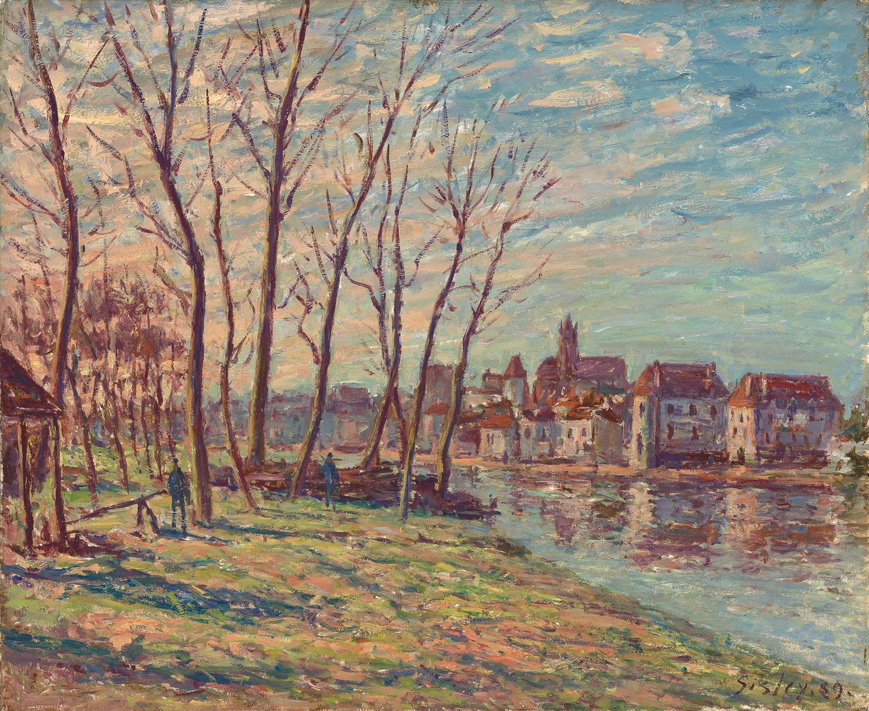 Pohled na Moret, 1889 od Alfred Sisley