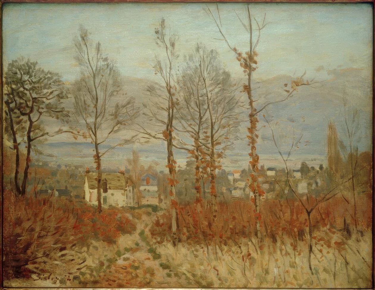 Pohled na Louveciennes na podzim od Alfred Sisley