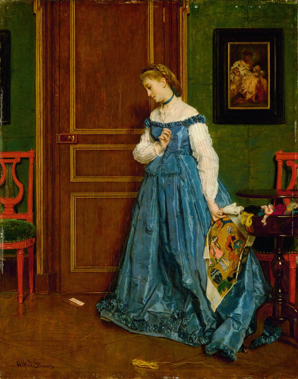 Váhání Madame Monteaux, c. 1867. od Alfred Emile Stevens