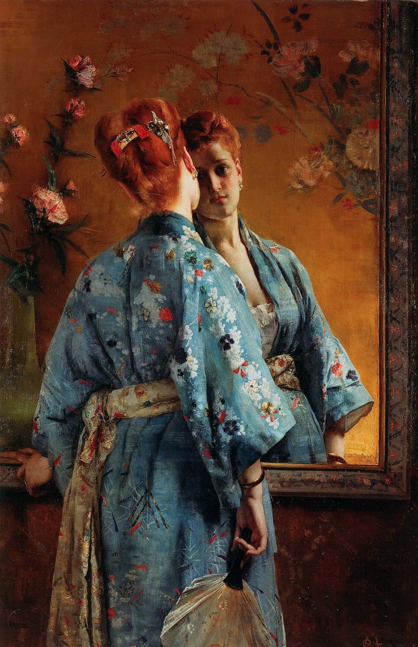 Japonská Parisienne, cca 1871-1874. od Alfred Emile Stevens