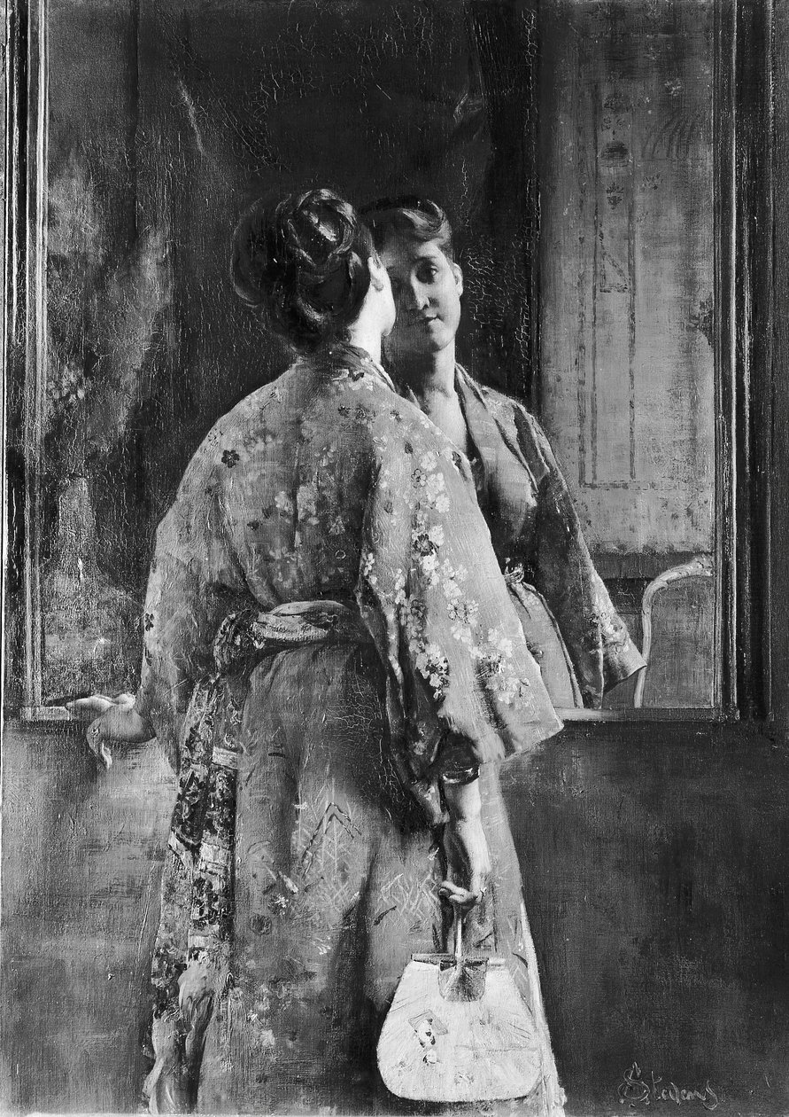 Japonský Robe, ca. 1872. od Alfred Emile Stevens