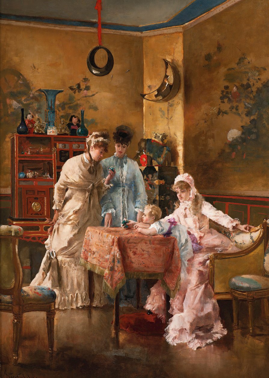 Návštěvníci, 1881. od Alfred Emile Stevens