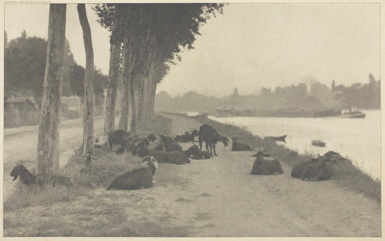 Na Seině — u Paříže, 1894, vytištěno 1897. od Alfred Stieglitz