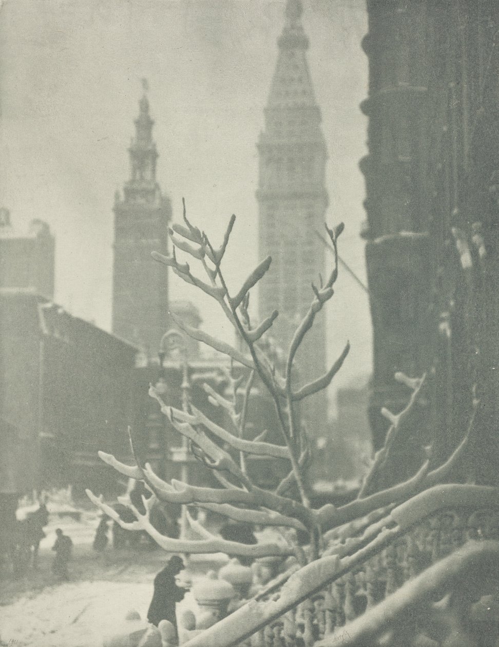 Dvě věže, New York od Alfred Stieglitz