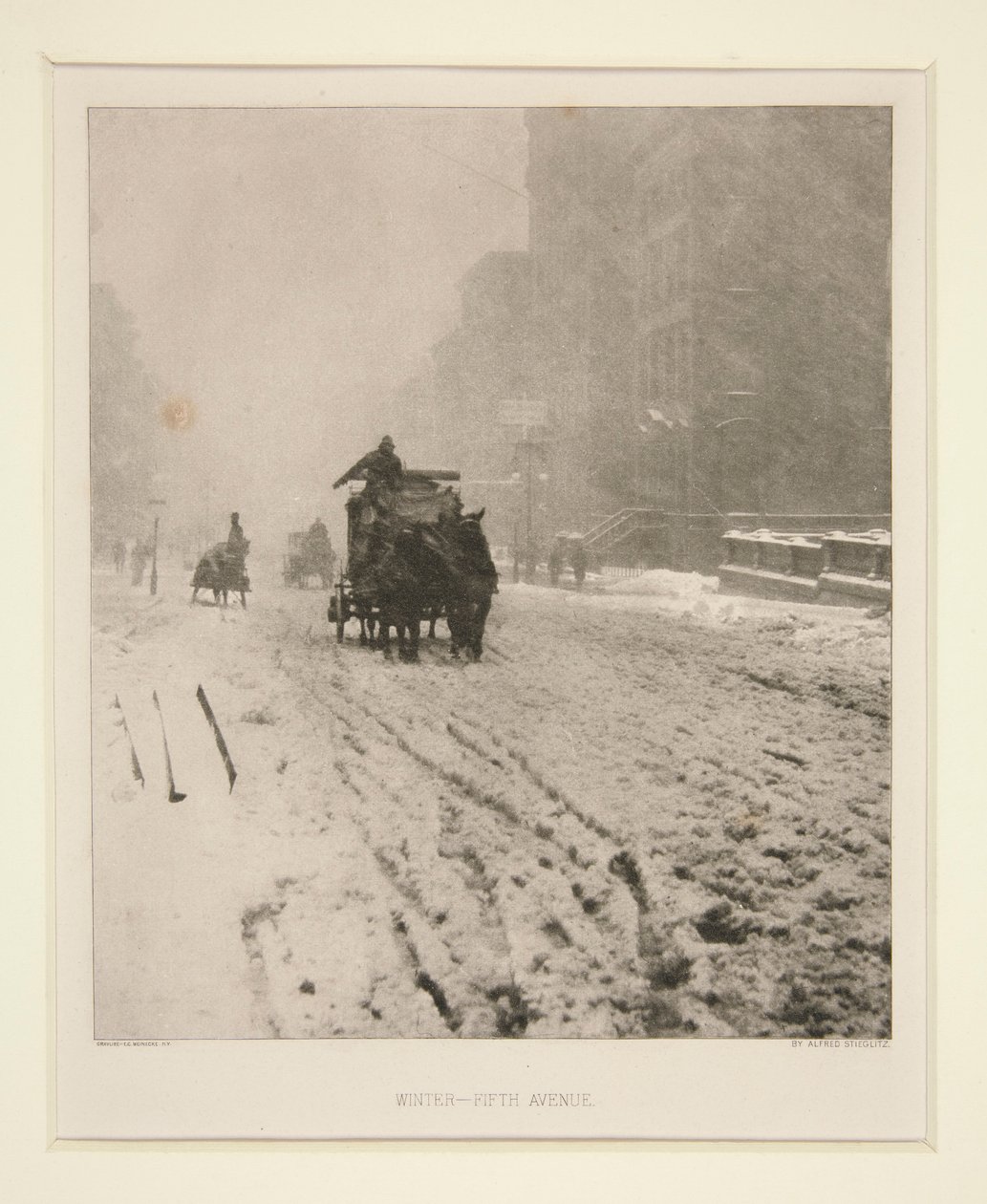 Zima - Pátá Avenue od Alfred Stieglitz