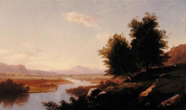 Řeka Saco, Mount Washington od Alfred Thompson Bricher