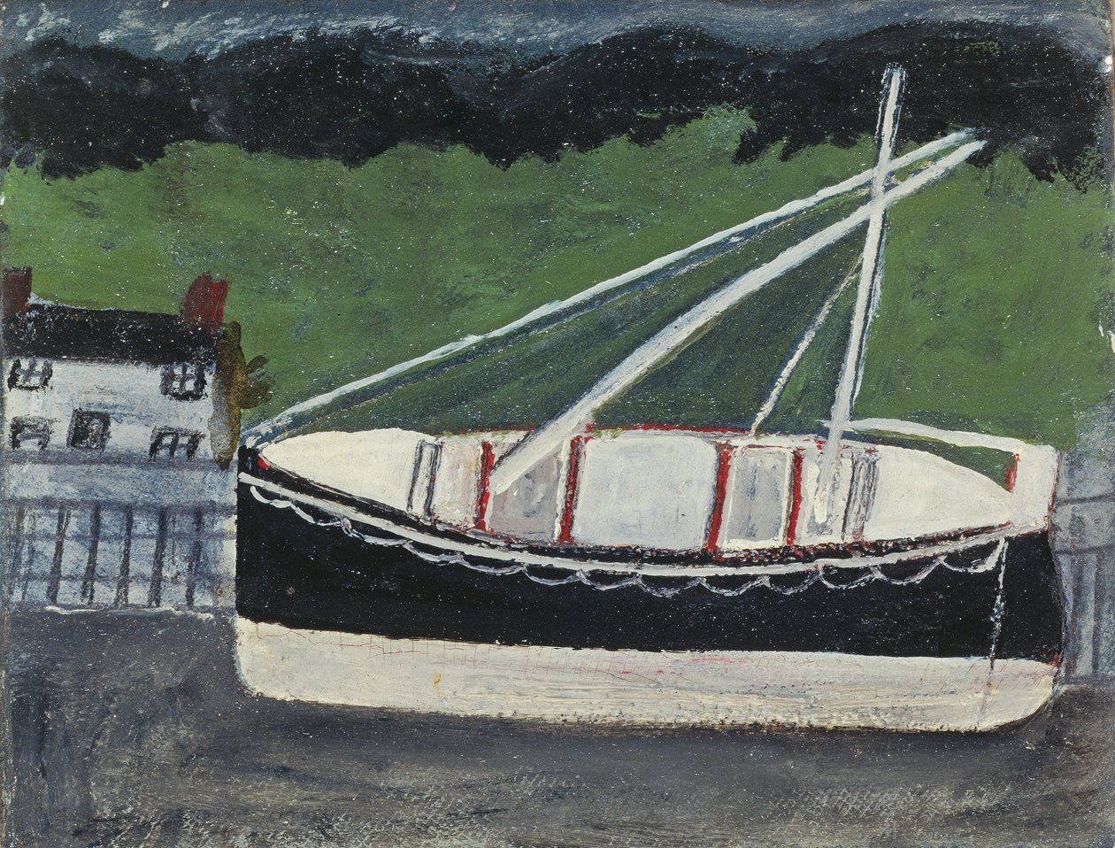 Lodě v přístavu od Alfred Wallis