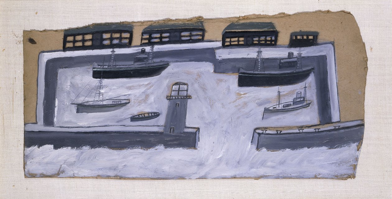 Domy a lodě od Alfred Wallis