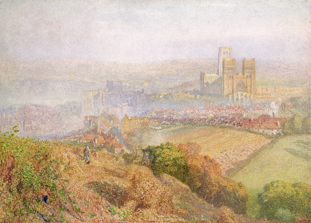 Durham, Misty s Colliery Smoke od Alfred William Hunt