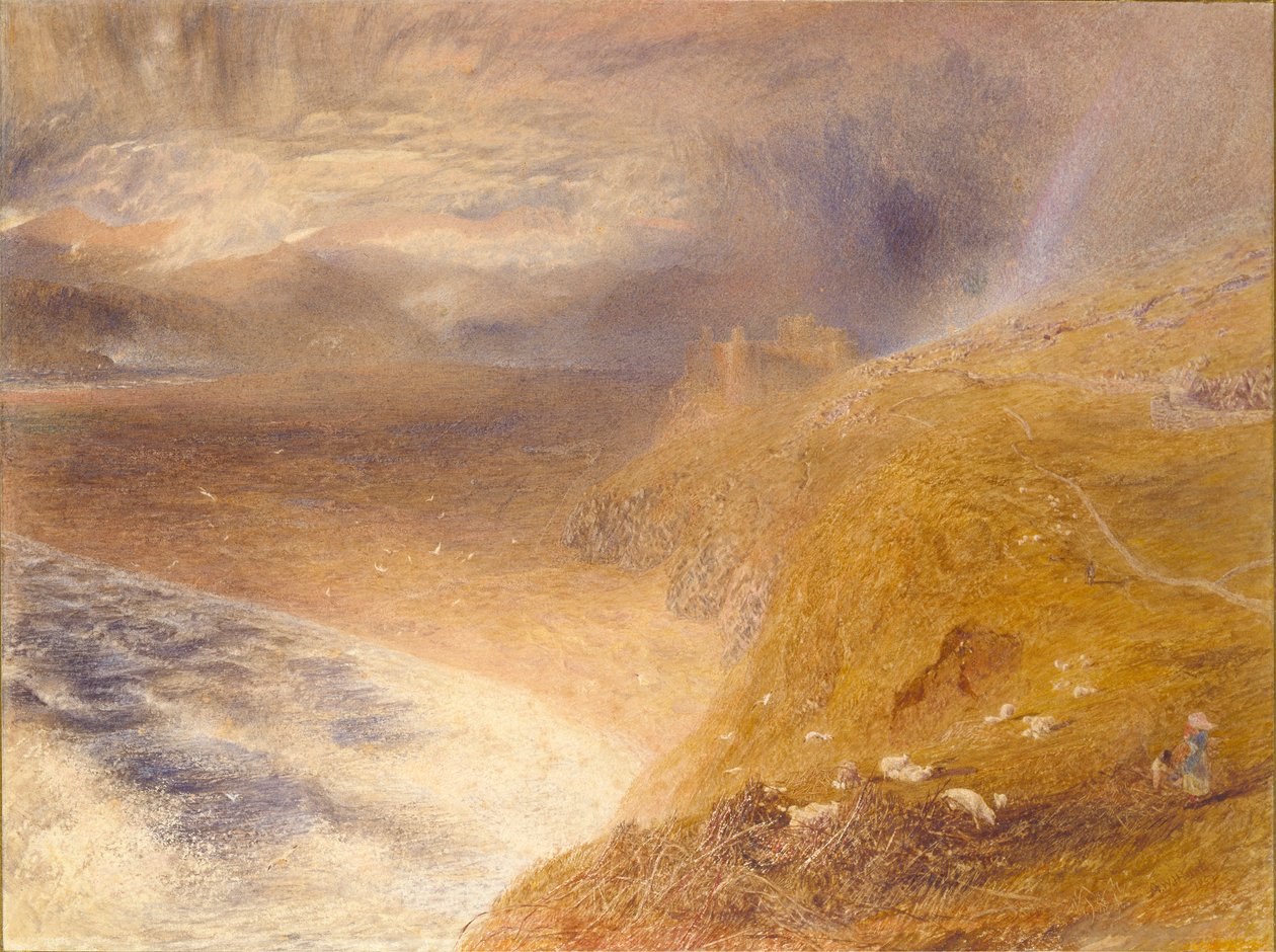 Zámek Harlech, 1857 od Alfred William Hunt